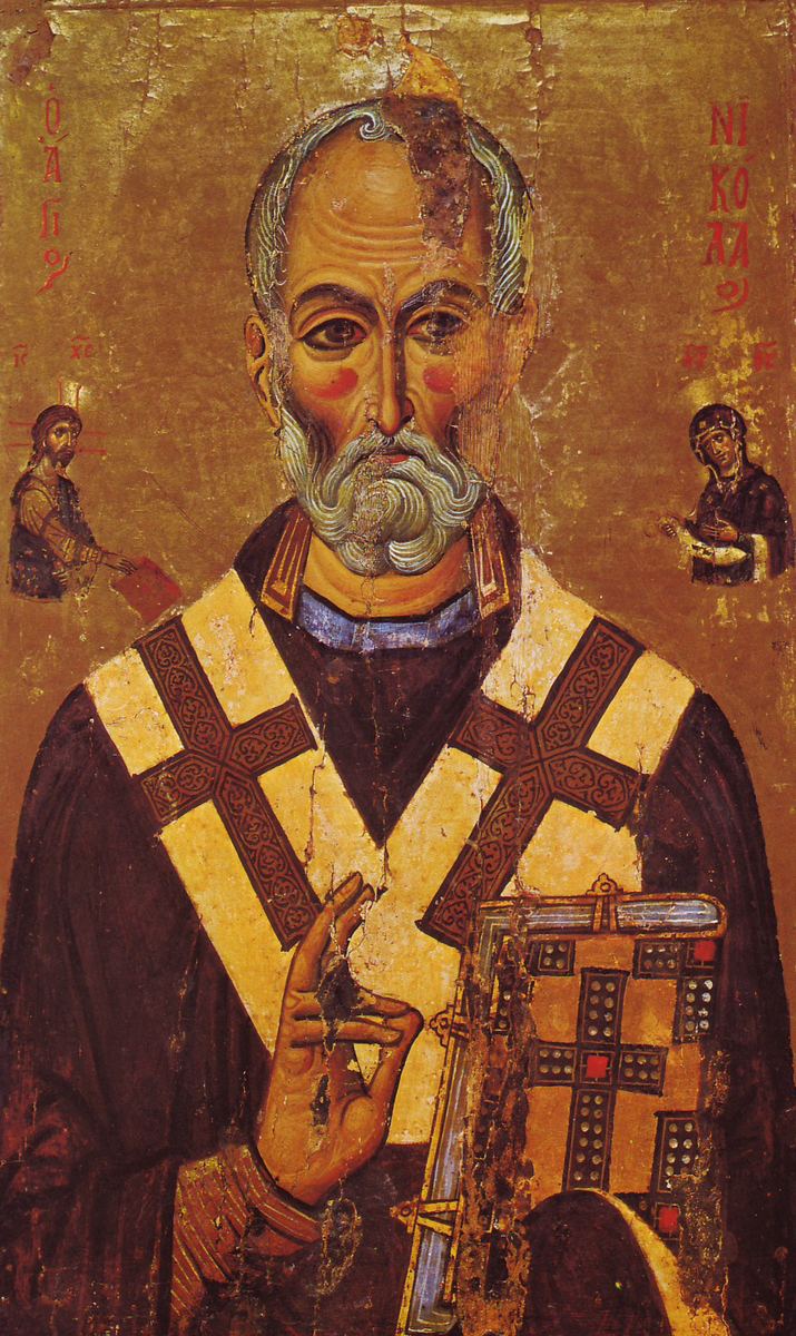 Ikone des heiligen Nikolaus aus dem Katharinenkloster auf dem Sinai, 13. Jahrhundert